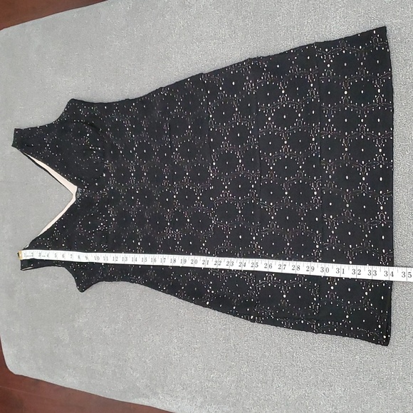 🆕️ ENFOCUS STUDIO Black Lace V-Neck Bodycon Sleeveless Dress SIZE: 8 - Picture 6 of 8
